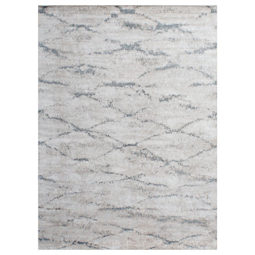 Bokara Rug Co., Inc. HandKnotted HighQuality Light Gray and Blue Area